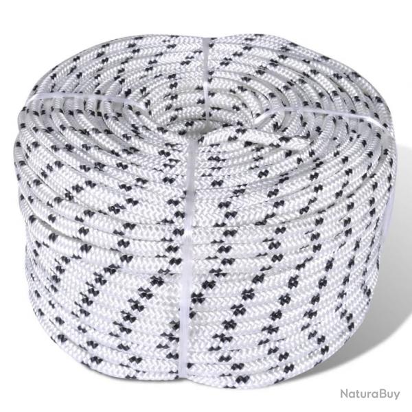 Corde de bateau tresse en bobine Polyester 14 mm x 50 m alsavelo