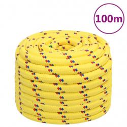 Corde de bateau Jaune 20 mm 100 m Polypropylène alsavelo