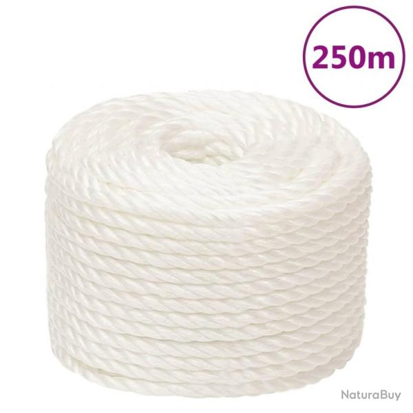Corde de travail Blanc 16 mm 250 m polypropylne alsavelo