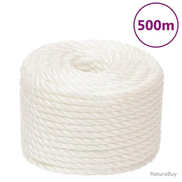 Corde de travail Blanc 12 mm 500 m polypropylne alsavelo