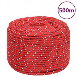 Corde de bateau Rouge 10 mm 500 m Polypropylène alsavelo