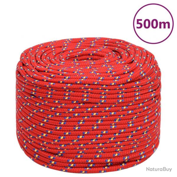 Corde de bateau Rouge 10 mm 500 m Polypropylne alsavelo