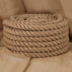 Corde de jute 25 m de long 40 mm d'épaisseur alsavelo