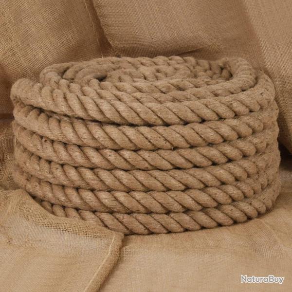 Corde de jute 25 m de long 40 mm d'paisseur alsavelo