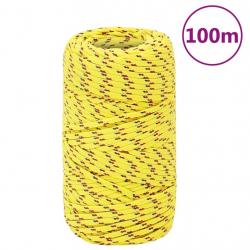 Corde de bateau Jaune 2 mm 100 m Polypropylène alsavelo