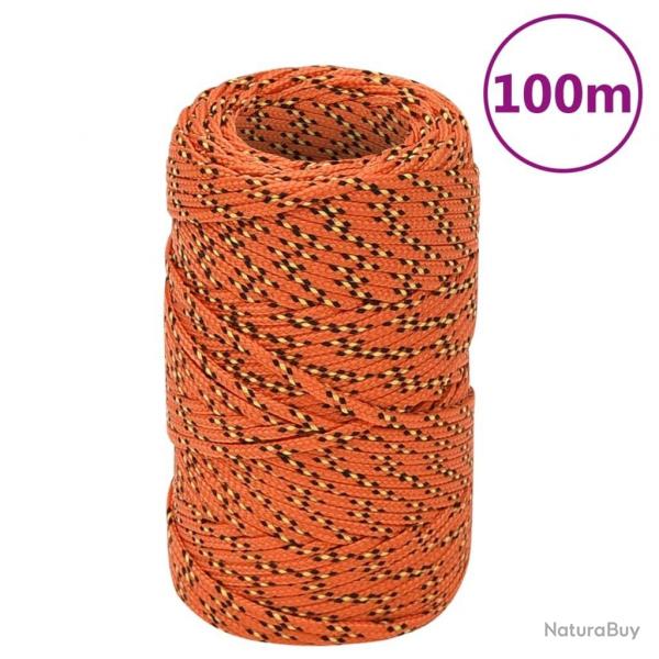 Corde de bateau Orange 2 mm 100 m Polypropylne alsavelo