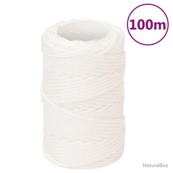 Corde de bateau Blanc complet 2 mm 100 m Polypropylne alsavelo