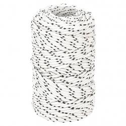 Corde de bateau tressé Blanc 2 mmx100 m Polyester alsavelo