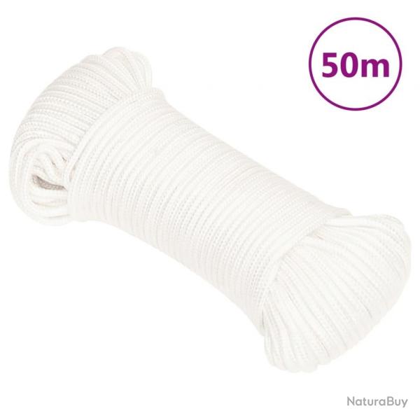 Corde de bateau Blanc complet 4 mm 50 m Polypropylne alsavelo