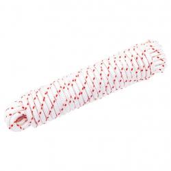 Cordon de démarrage à tirer blanc et rouge Ø6 mm 10 m nylon alsavelo