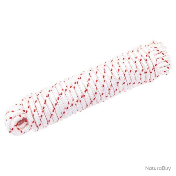 Cordon de dmarrage  tirer blanc et rouge 6 mm 10 m nylon alsavelo