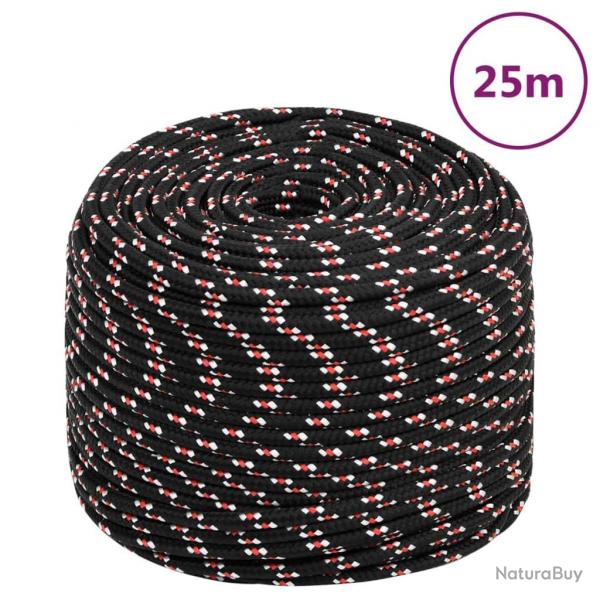 Corde de bateau Noir 6 mm 25 m Polypropylne alsavelo