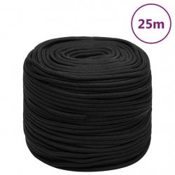 Corde de bateau Noir complet 6 mm 25 m Polypropylène alsavelo