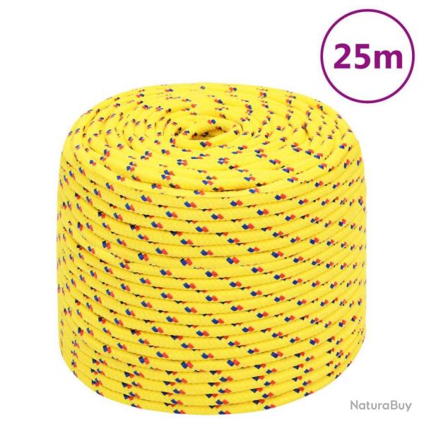 Corde de bateau Jaune 6 mm 25 m Polypropylne alsavelo