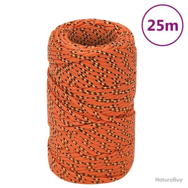 Corde de bateau Orange 2 mm 25 m Polypropylne alsavelo