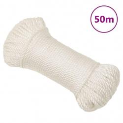 Corde de travail Blanc 6 mm 50 m polypropylène alsavelo