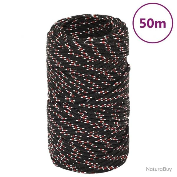 Corde de bateau Noir 2 mm 50 m Polypropylne alsavelo