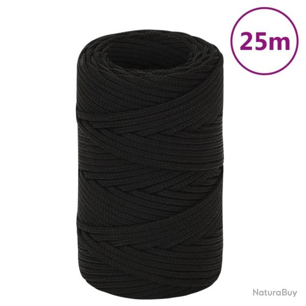 Corde de travail Noir 2 mm 25 m Polyester alsavelo