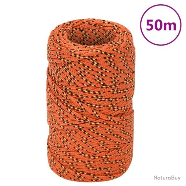 Corde de bateau Orange 2 mm 50 m Polypropylne alsavelo