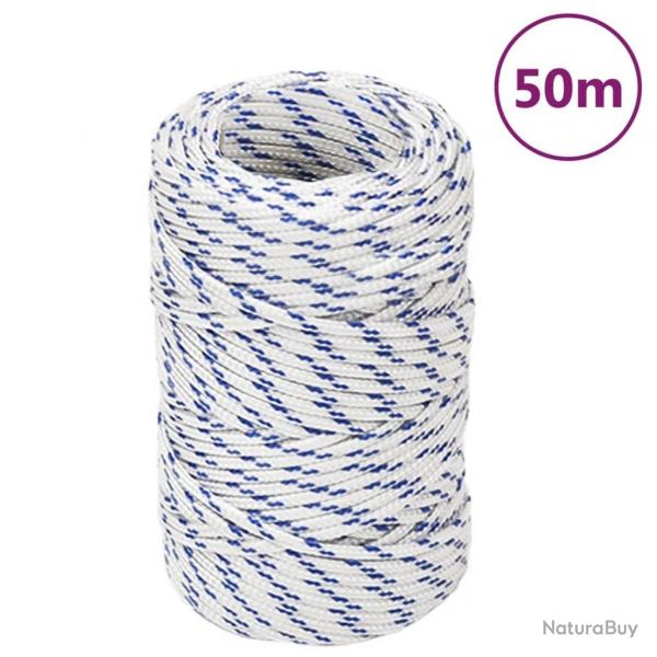 Corde de bateau Blanc 2 mm 50 m Polypropylne alsavelo