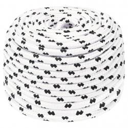 Corde de bateau tressé Blanc 6 mmx25 m Polyester alsavelo