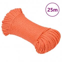 Corde de travail Orange 8 mm 25 m Polypropylène alsavelo