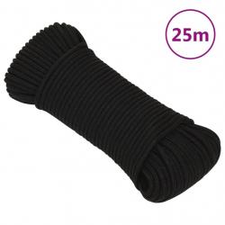 Corde de travail Noir 3 mm 25 m Polyester alsavelo