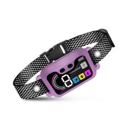 Collier anti-aboiement intelligent pour chiens -VIOLET -