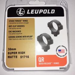 Colliers LEUPOLD 30 mm SUPER HIGH MATTE