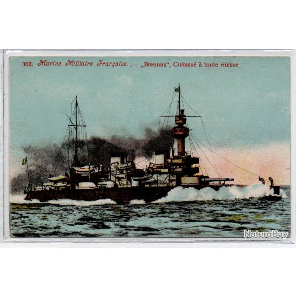 CPA - Marine Militaire Franaise - "BRENNUS" Cuirass  toute vitesse -N1280