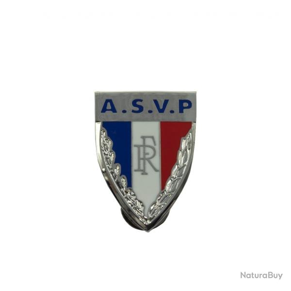 Pin's mtallique A.S.V.P. - pour calot