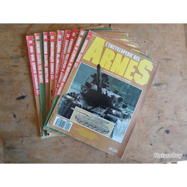 Lot fascicules Editions Atlas binds et canons modernes VAB, Abrahms, AMX 30