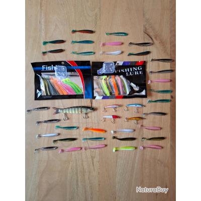 Leurre Souple Molix Ra Shad 4.5 - 11 Cm Pour La Pêche Des Carnassiers 4.5 Pouces 11 Cm Corps Nervuré