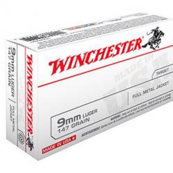 Munitions WINCHESTER cal.9mm luger super fmj 124gr par 50