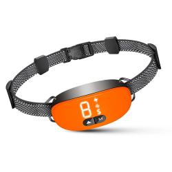 Collier Anti-aboiement Intelligent Rechargeable, avec 8 modes -ORANGE-  LIVRAISON GRATUITE !!!