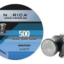 Plombs NORICA plat Match cal.4.5 par 500