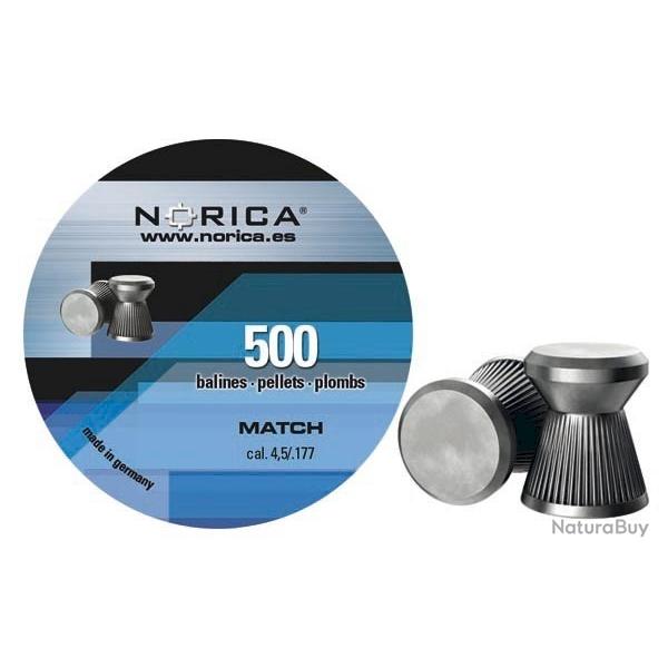 Plombs NORICA plat Match cal.4.5 par 500