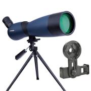 Longue-vue BOSSDUN 25-75x70 Avec Trépied Et Adaptateur Smartphone - Pour Observation Oiseaux, Safari, Astronomie