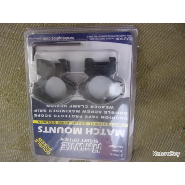montage de lunette corops 30 mm weaver, mdium