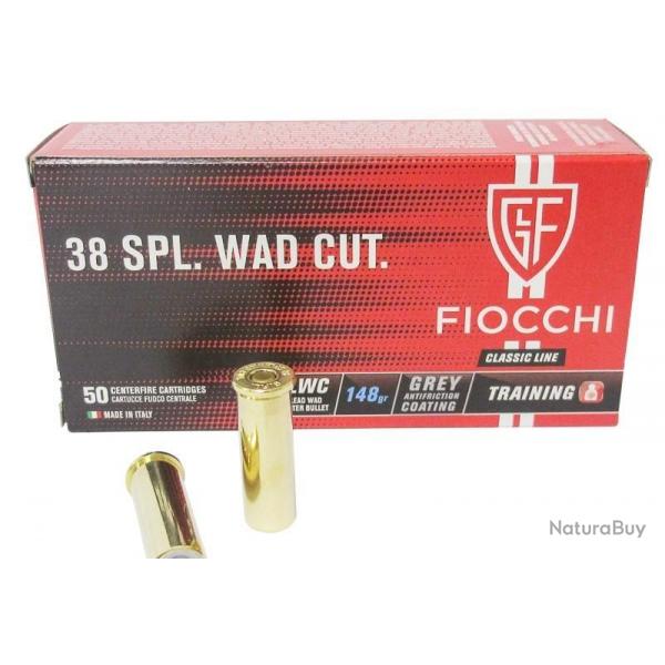Munitions 38 Special Fiocchi WC 148 grains