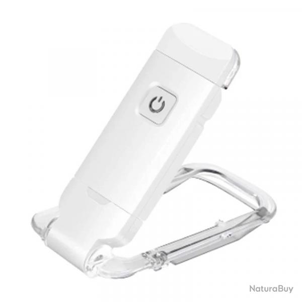 Mini Lampe de Lecture  Clip LED Rechargeable USB Lumire Voyage Camping Train Voiture Avion