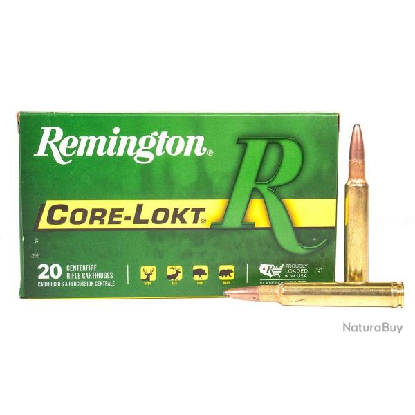 20 Munitions REMINGTON Cal.300 Weatherby Mag Core-Lokt PSP 180 gr