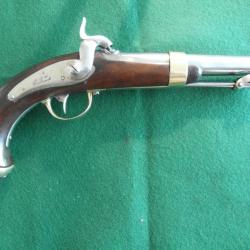 Beau pistolet de marine modèle 1837 de la Manufacture Royale De Chatellerault