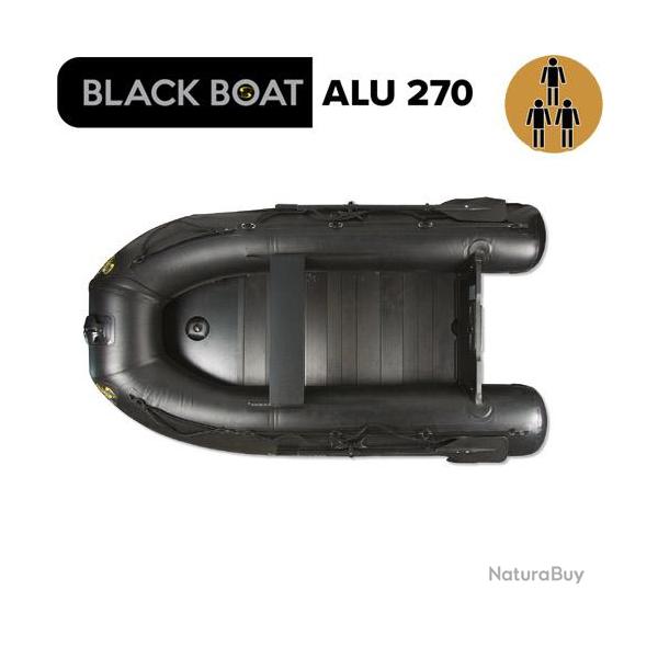 Bateau Pneumatique Carp Spirit Black Boat 270 Plancher Alu