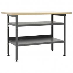 Établi Gris 120x60x85 cm Acier alsavelo