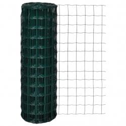 Clôture euro Acier 25 x 1,2 m Vert alsavelo
