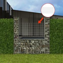 Panier de gabion en forme de U Acier galvanisé 160x20x150 cm alsavelo