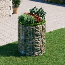 Poteau à gabion circulaire Acier galvanisé Ø100x100 cm alsavelo