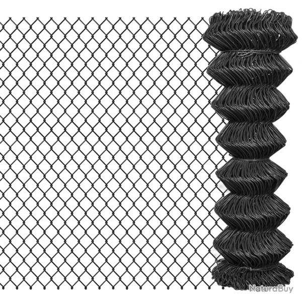 Clture  mailles Acier 15 x 1,25 m Gris alsavelo