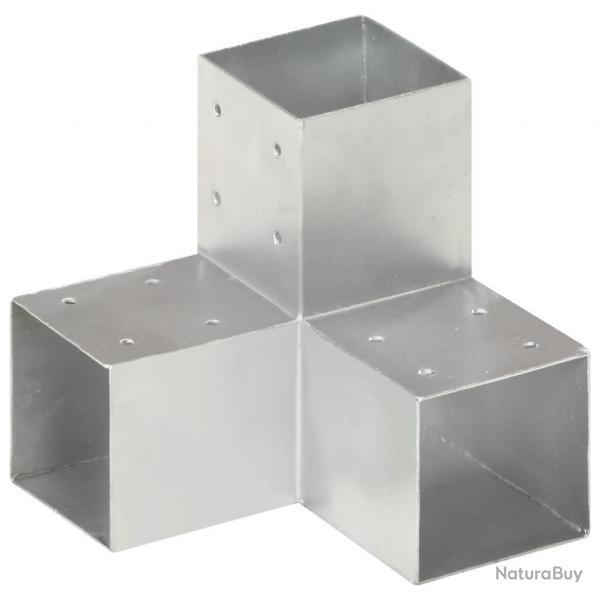 Connecteur de poteau Forme en Y Mtal galvanis 91x91 mm alsavelo